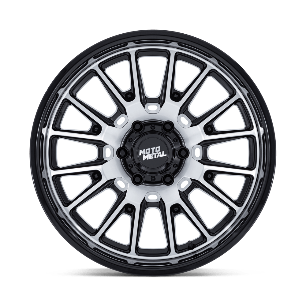 Moto Metal MO814 Tekton 20x10 Gloss Black w/Machined Face -18mm ET 71.5mm CB 5x127