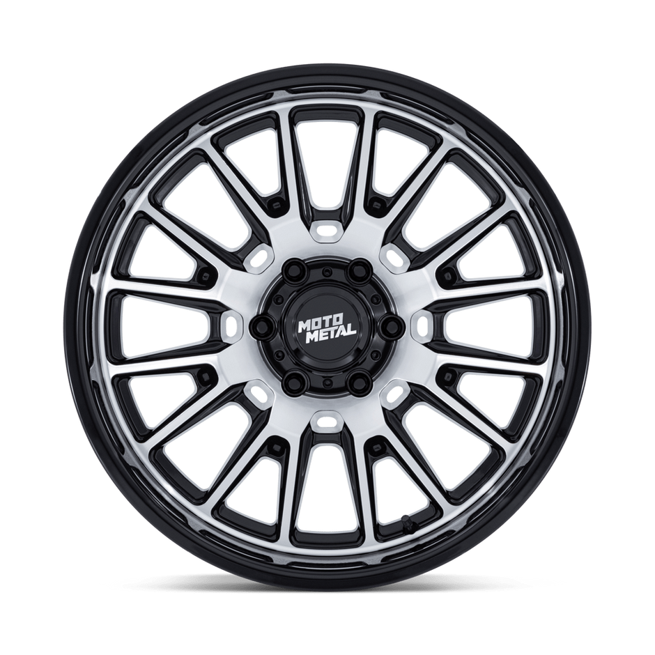 Moto Metal MO814 Tekton 20x10 Gloss Black w/Machined Face -18mm ET 71.5mm CB 5x127