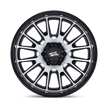 Moto Metal MO814 Tekton 20x10 Gloss Black w/Machined Face -18mm ET 71.5mm CB 5x127