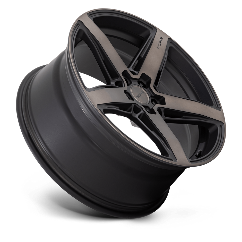 Niche M271 Teramo 18x8 Matte Black w/Double Dark Tint 30mm ET 72.56mm CB 5x120