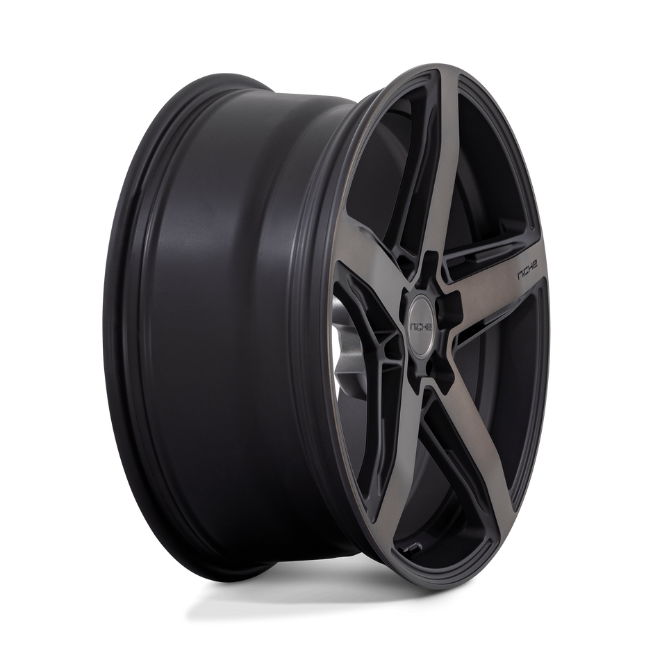Niche M271 Teramo 18x8 Matte Black w/Double Dark Tint 30mm ET 72.56mm CB 5x120