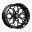 American Force Terra SS forged wheels in gloss black milled finish, three-quarter view