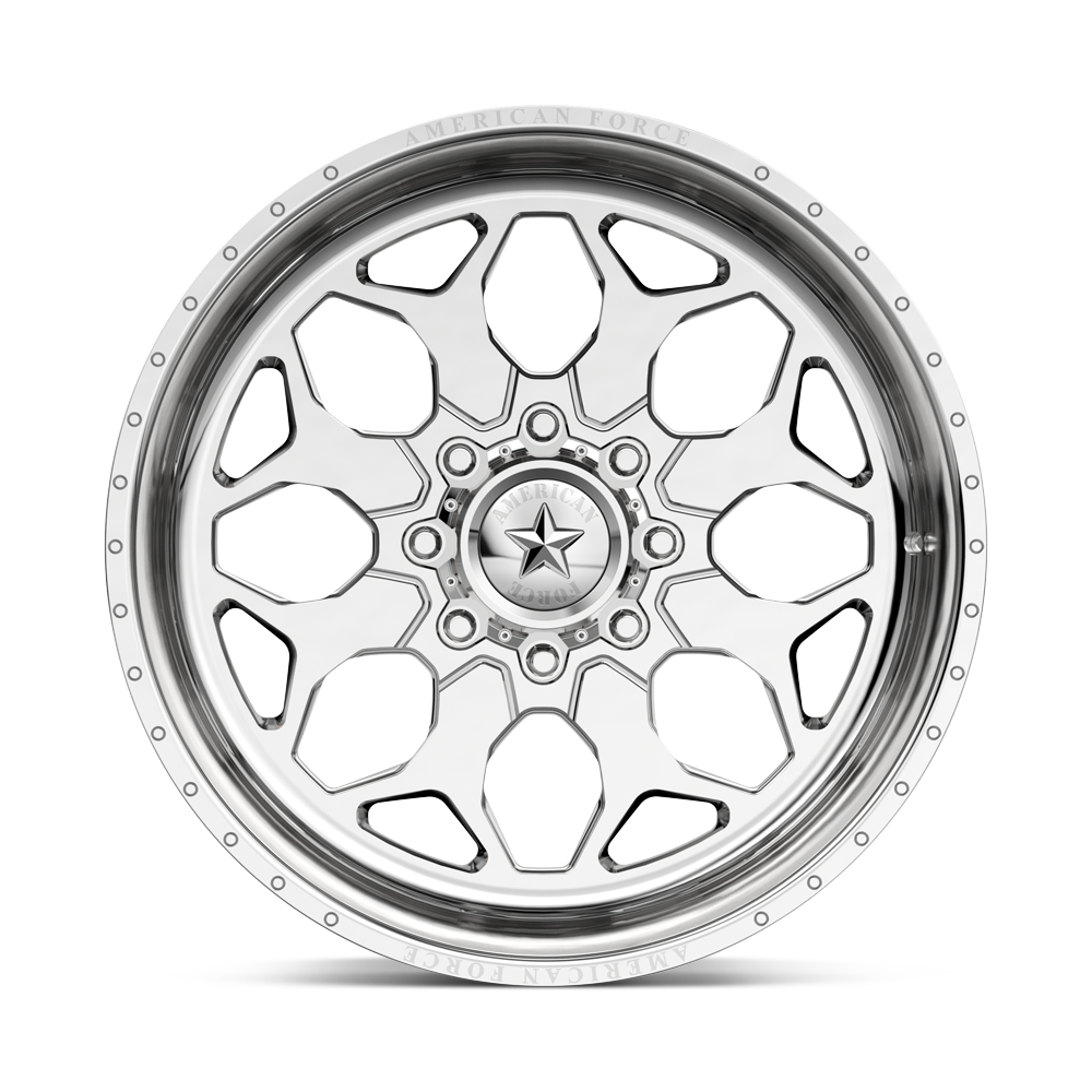 American Force Terra SS forged wheels in polished finish, face view