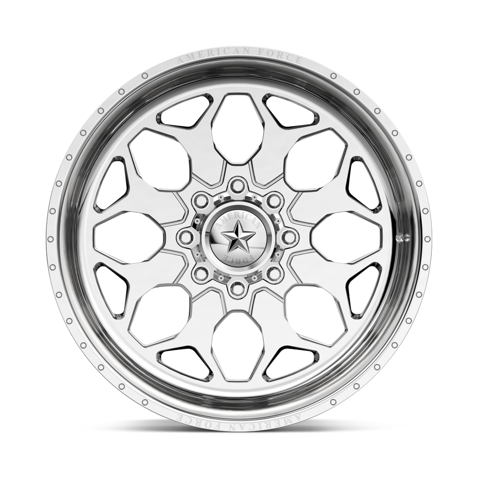American Force Terra SS forged wheels in polished finish, face view