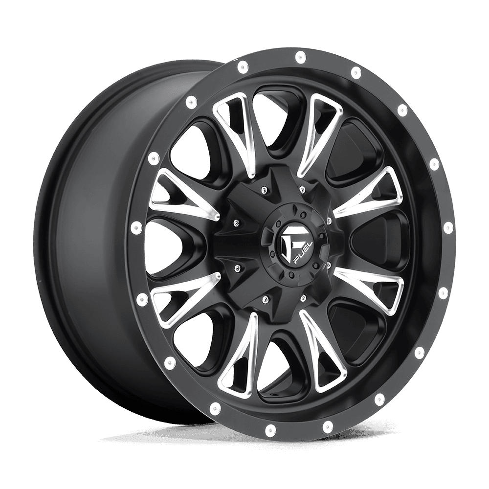 Fuel Wheels D513 Throttle 20x9 Matte Black Milled 20mm ET 106.1mm CB 6x135/6x139.7