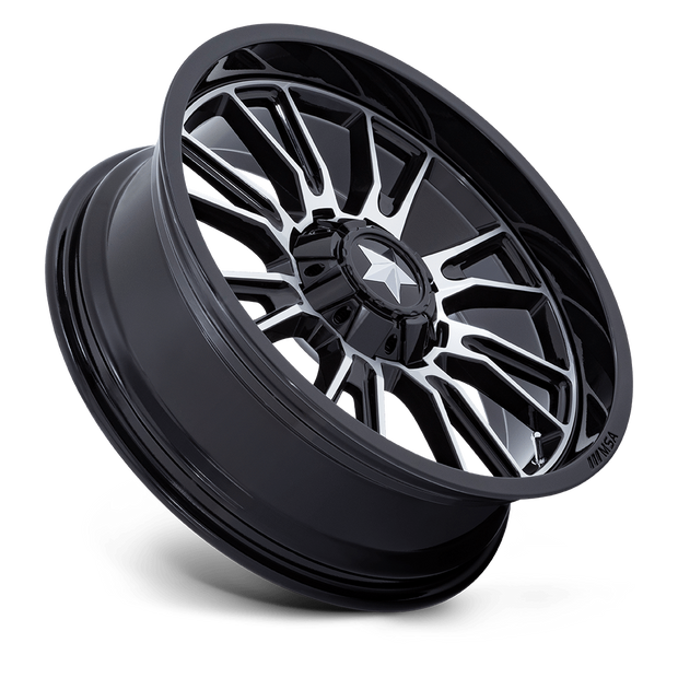 MSA Offroad Wheels M51 Thunderlips 22x7 Gloss Black Machined 0mm ET 110.1mm CB 4x137/4x156