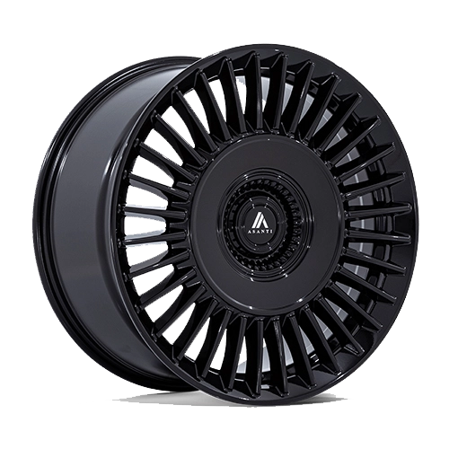 Asanti Wheels AB040 Tiara 20x10.5 Gloss Black 18mm ET 72.56mm CB Custom BP