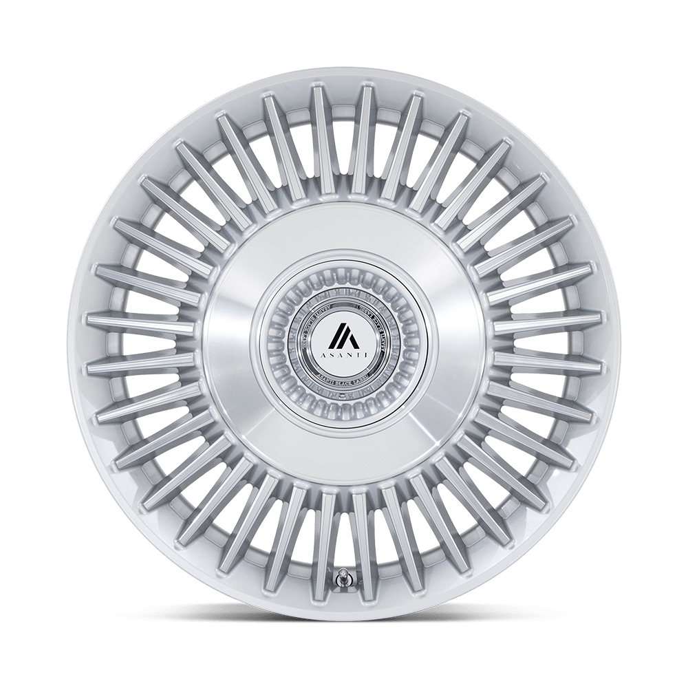 Asanti Wheels AB040 Tiara 20x10.5 Gloss Silver w/Bright Machined Face 18mm ET 72.56mm CB Custom BP