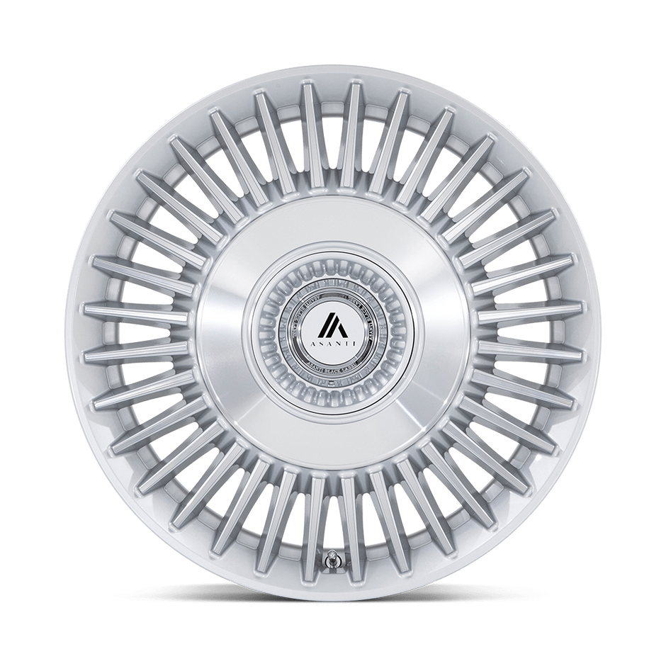Asanti Wheels AB040 Tiara 20x10.5 Gloss Silver w/Bright Machined Face 18mm ET 72.56mm CB Custom BP