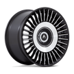 Asanti Wheels AB040 Tiara 20x10.5 Satin Black w/Bright Machined Face 18mm ET 72.56mm CB Custom BP