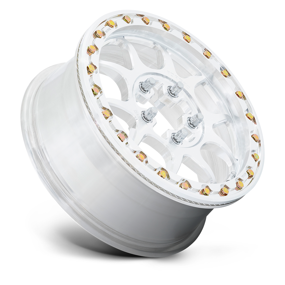 KMC Wheels KS437 Toro Forged Beadlock 15x6 Raw Machined 38mm ET 75.1mm CB 5x108