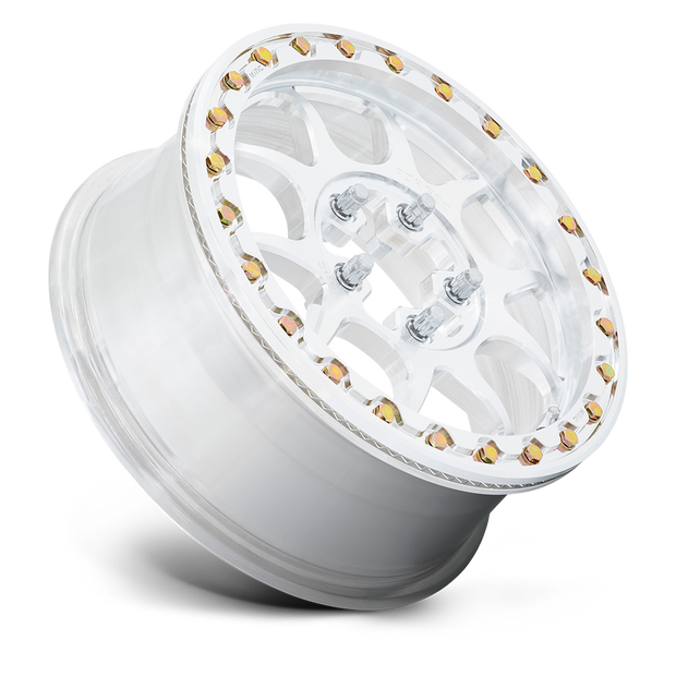 KMC Wheels KS437 Toro Forged Beadlock 15x6 Raw Machined 38mm ET 75.1mm CB 5x108