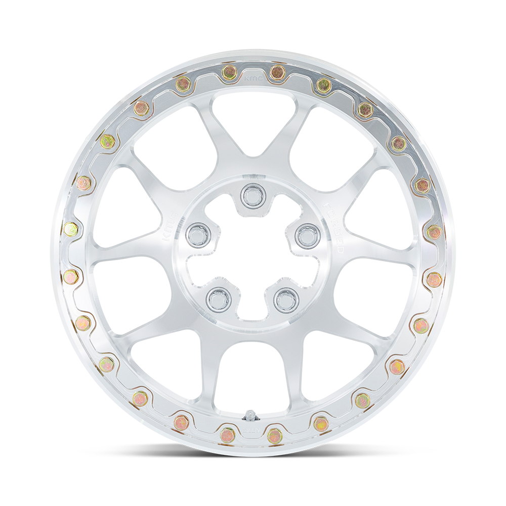 KMC Wheels KS437 Toro Forged Beadlock 15x6 Raw Machined 38mm ET 75.1mm CB 5x108