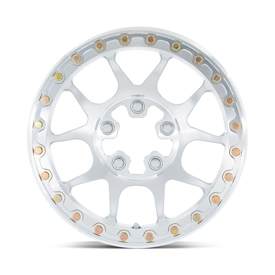 KMC Wheels KS437 Toro Forged Beadlock 15x6 Raw Machined 38mm ET 75.1mm CB 5x108