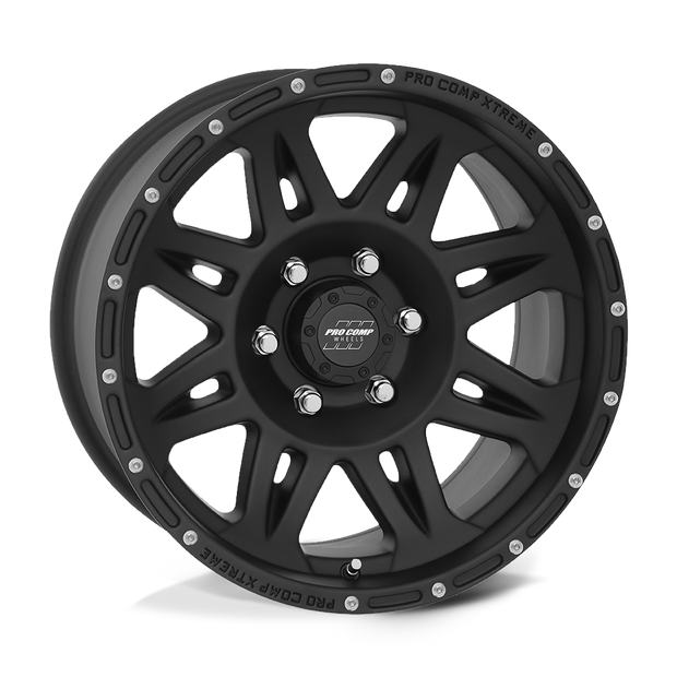Pro Comp Alloys PA5 Torq 17x8 Flat Black 0mm ET 78.1mm CB 5x127