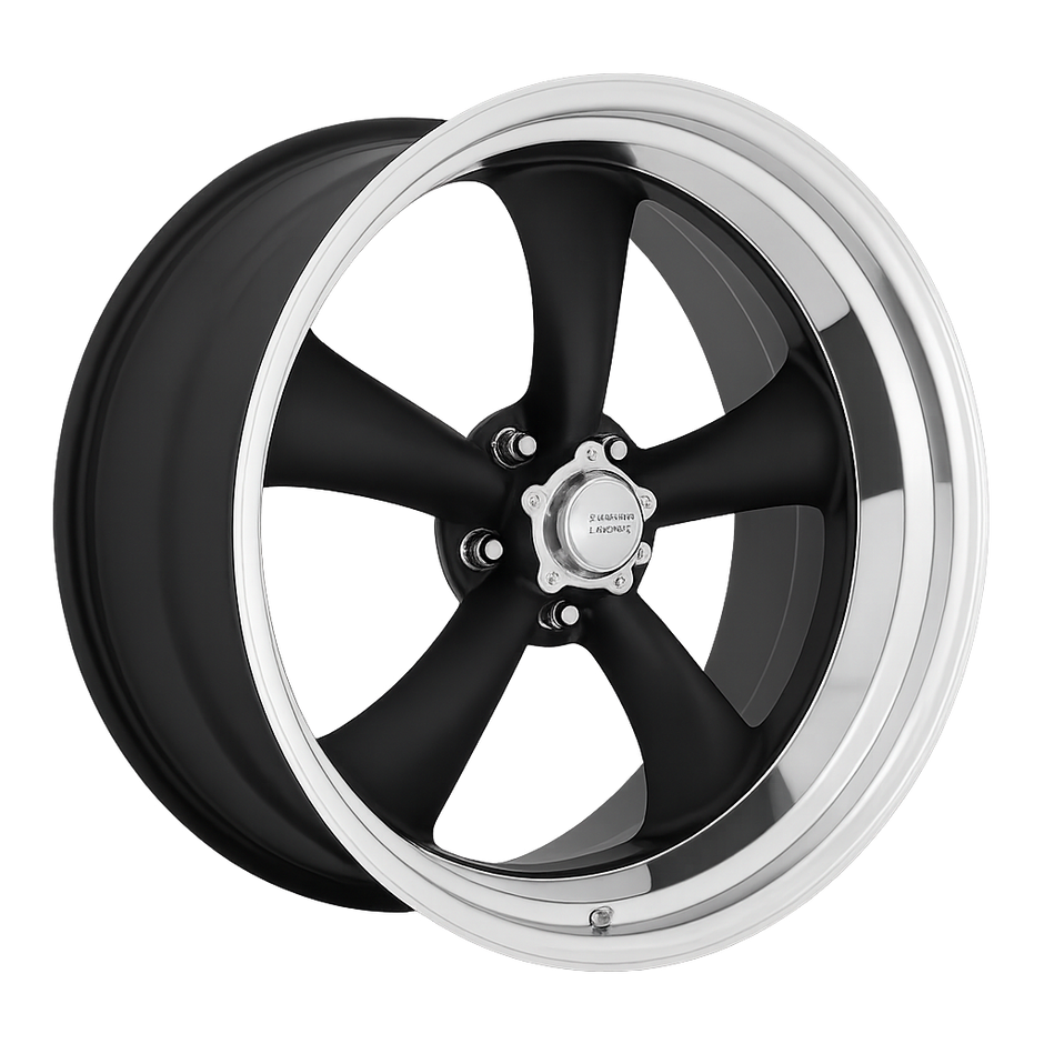 American Racing VN205 Classic Torq Thrust II 16x5.5 Hot Rod Black w/Polished Lip -13mm ET 5x120.65