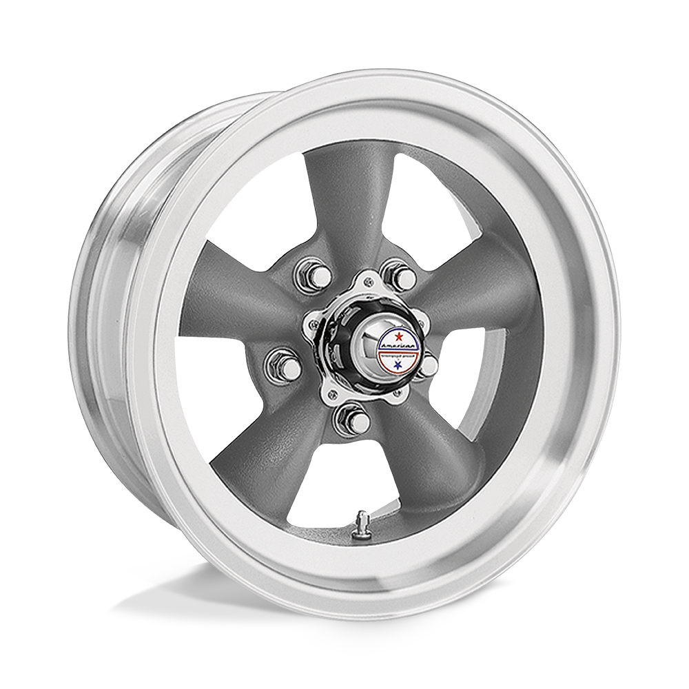 American Racing VN105 Torq Thrust D 14x6 Torq Thrust Gray w/Machined Lip -2mm ET 83.06mm CB 5x120.65