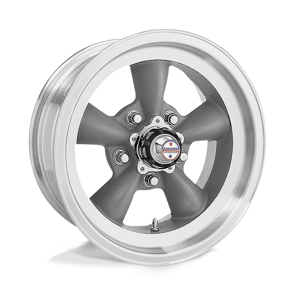 American Racing VN105 Torq Thrust D 14x6 Torq Thrust Gray w/Machined Lip -2mm ET 83.06mm CB 5x120.65