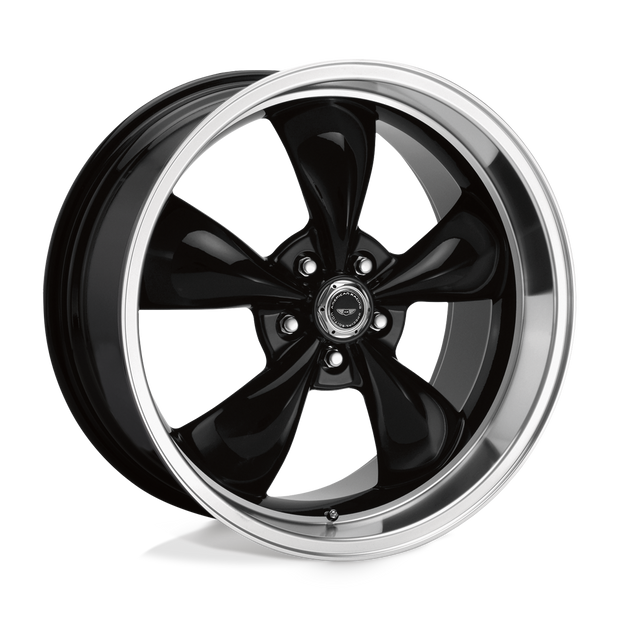 American Racing AR105 Torq Thrust M 16x7 Gloss Black w/Machined Lip 35mm ET 57.1mm CB 5x100