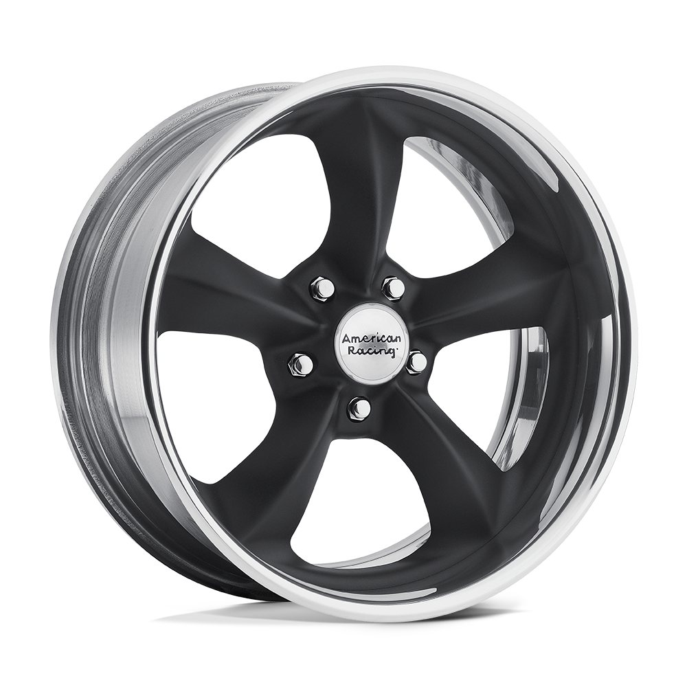 American Racing VN425 Torq Thrust SL 18x8 Black & Polished -11mm ET 72.6mm CB 5x115