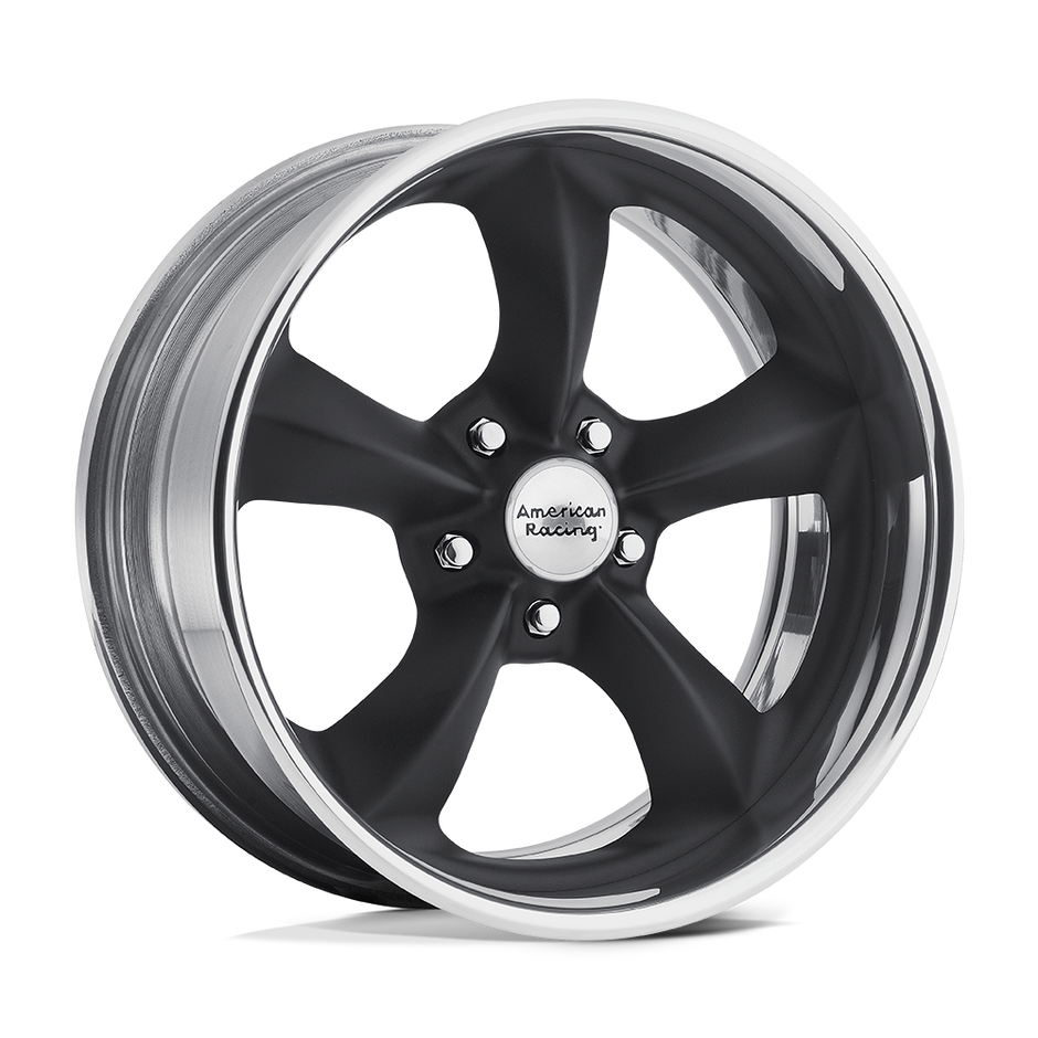 American Racing VN425 Torq Thrust SL 18x8 Black & Polished -11mm ET 72.6mm CB 5x115