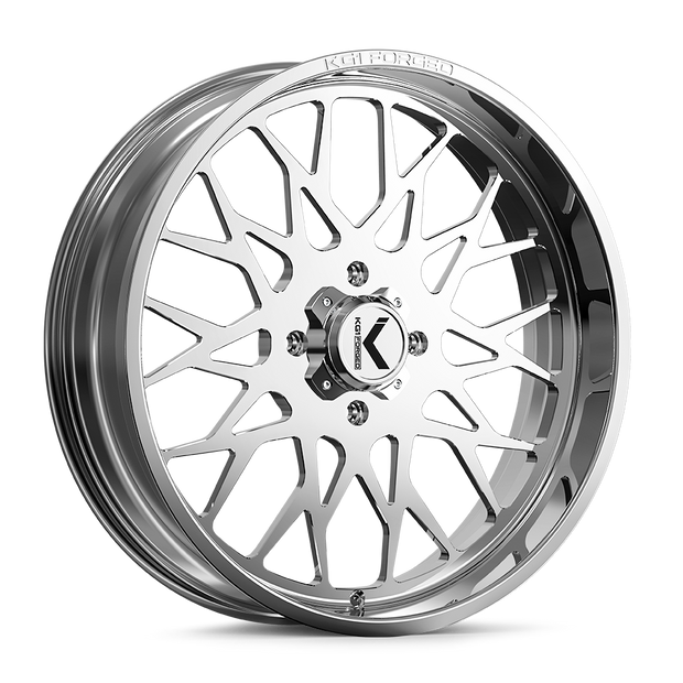 KG1 Forged KU019 Torture UTV 24x7 Polished 0mm ET 132mm CB 4x156