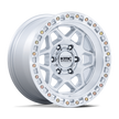 KMC Wheels KM553 Torx 17x8.5 Gloss Silver w/Machined Face 25mm ET 66.06mm CB 6x114.3