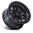 KMC Wheels KM553 Torx 17x8.5 Matte Black w/Gloss Black Lip 25mm ET 66.06mm CB 6x114.3