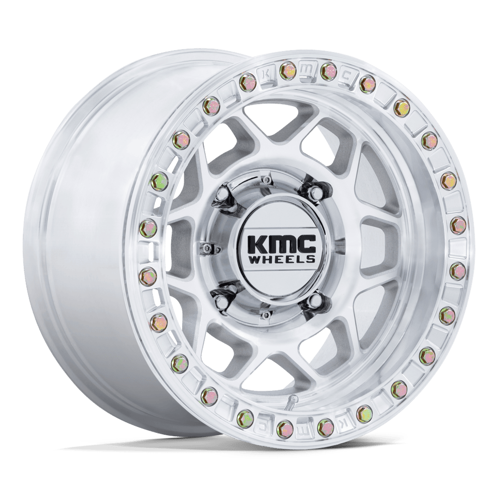 KMC Wheels KS241 Torx Beadlock 15x7 Machined 38mm ET 96mm CB 4x137