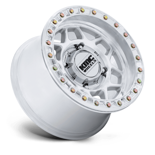 KMC Wheels KS241 Torx Beadlock 15x8 Machined 0mm ET 100.3mm CB 6x139.7