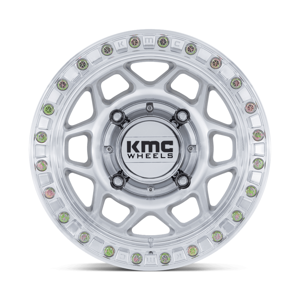 KMC Wheels KS241 Torx Beadlock 15x7 Machined 38mm ET 96mm CB 4x137