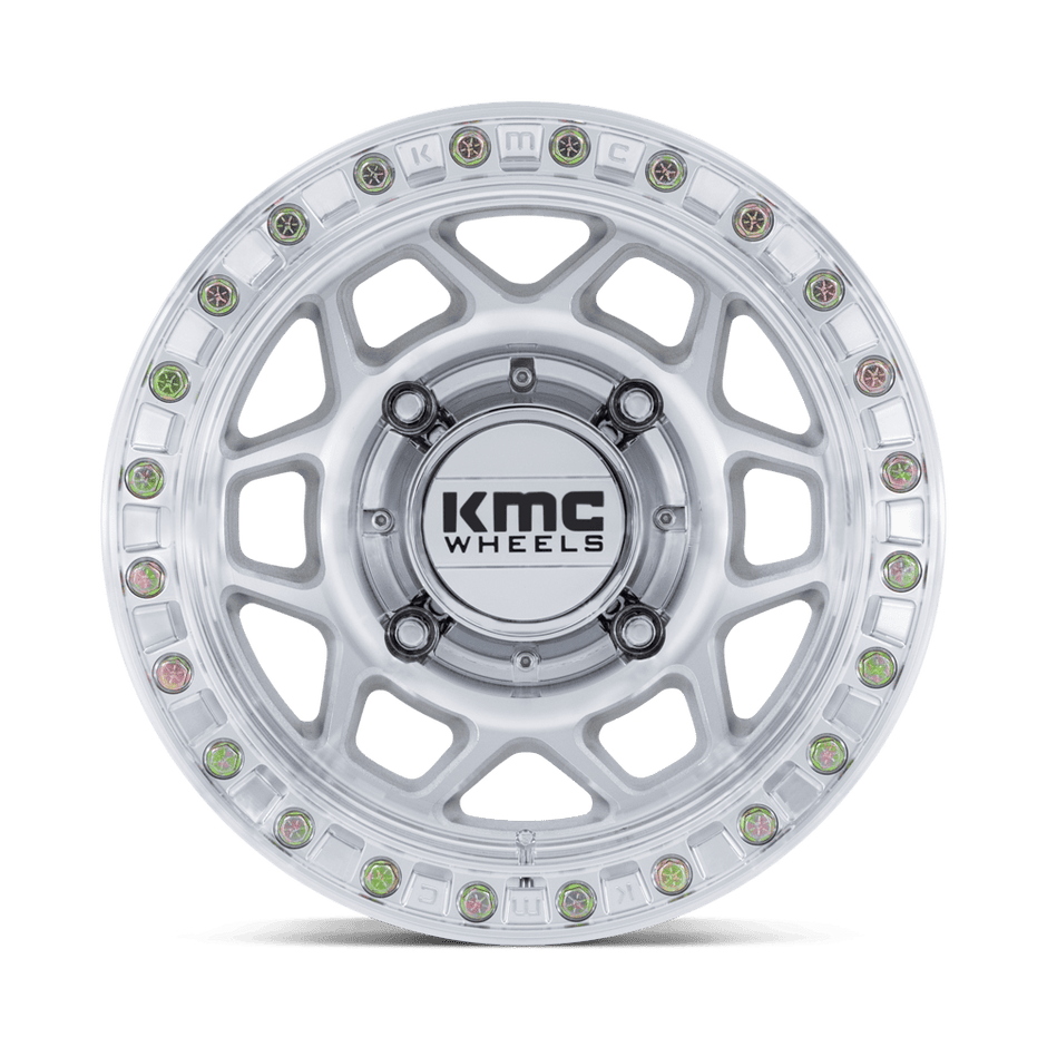 KMC Wheels KS241 Torx Beadlock 15x7 Machined 38mm ET 96mm CB 4x137