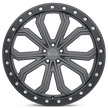 Black Rhino Hard Alloys Trabuco 22x10 Matte Gunmetal w/Black Ring & Silver Bolts 40mm ET 66.56mm CB 5x112