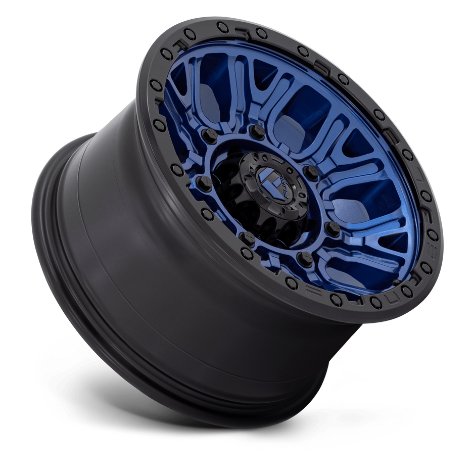 Fuel Wheels D827 Traction 17x9 Dark Blue w/Black Ring -12mm ET 71.5mm CB 5x127