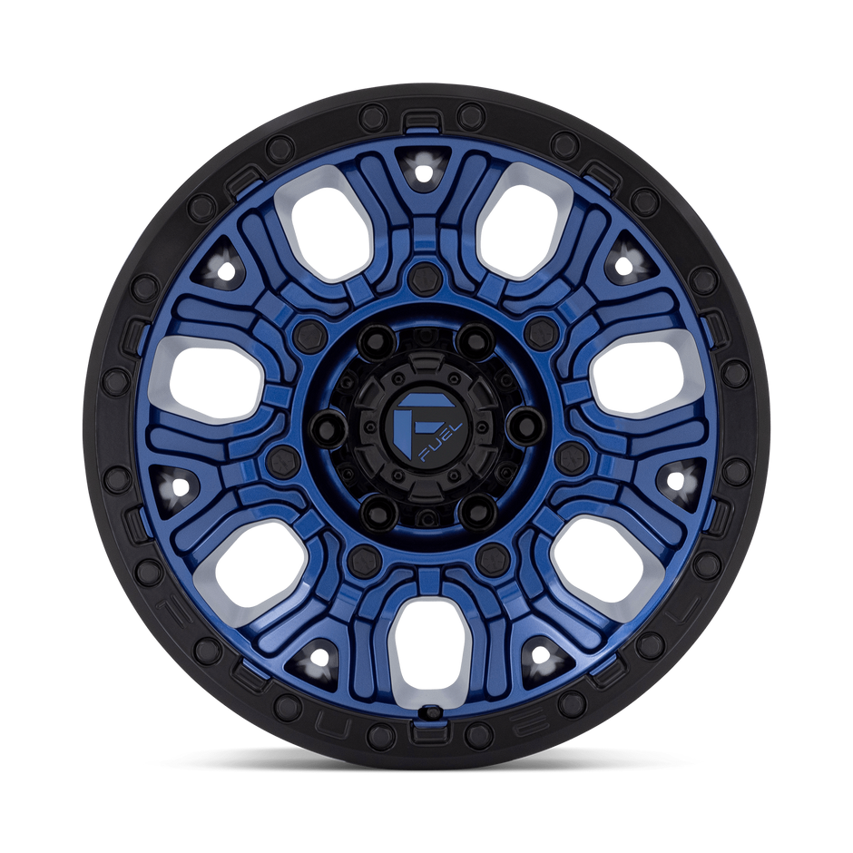 Fuel Wheels D827 Traction 17x9 Dark Blue w/Black Ring -12mm ET 71.5mm CB 5x127