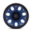 Fuel Wheels D827 Traction 17x9 Dark Blue w/Black Ring -12mm ET 71.5mm CB 5x127