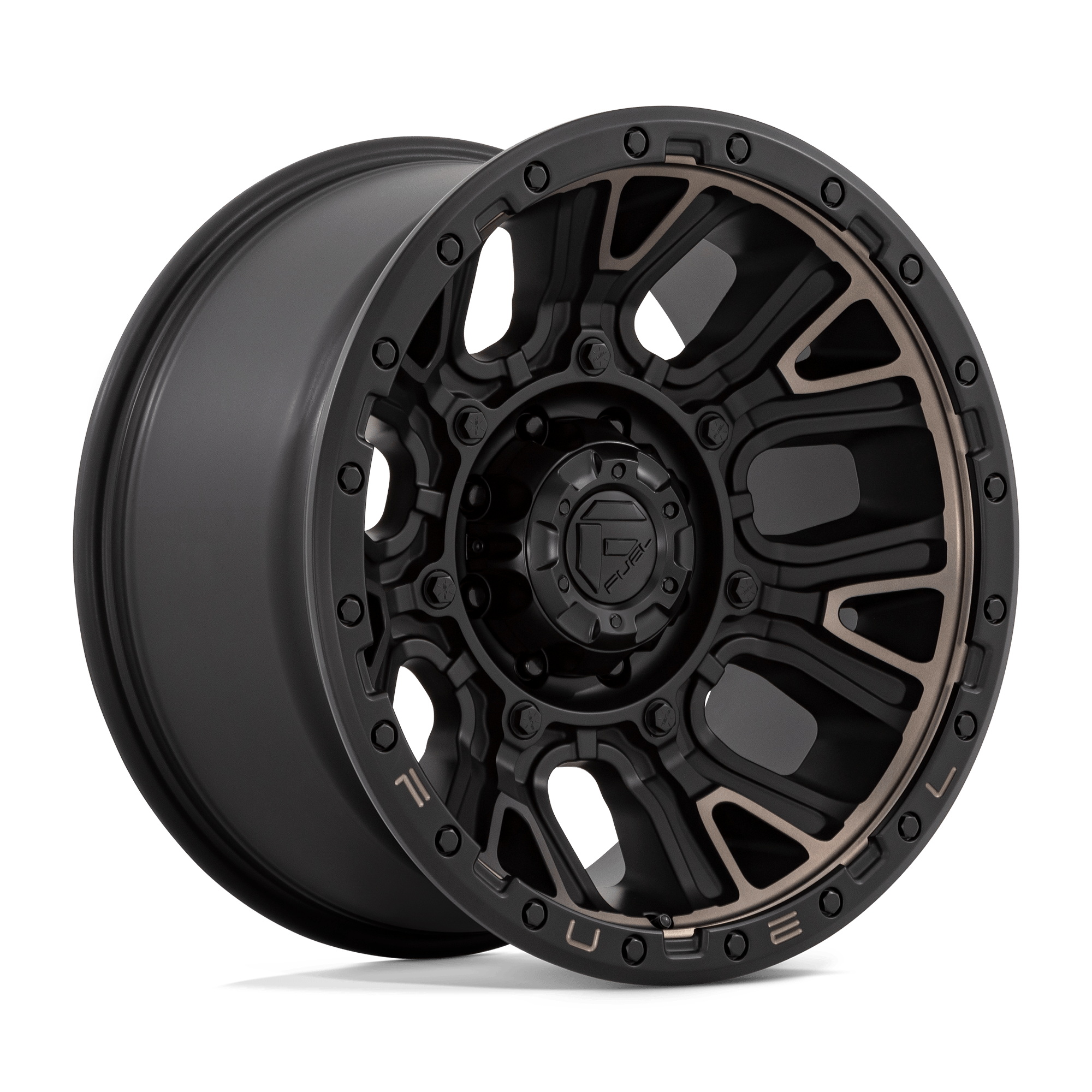 Fuel Wheels D824 Traction 17x9 Matte Black w/Double Dark Tint -12mm ET 71.5mm CB 5x127
