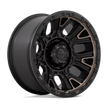 Fuel Wheels D824 Traction 17x9 Matte Black w/Double Dark Tint -12mm ET 71.5mm CB 5x127