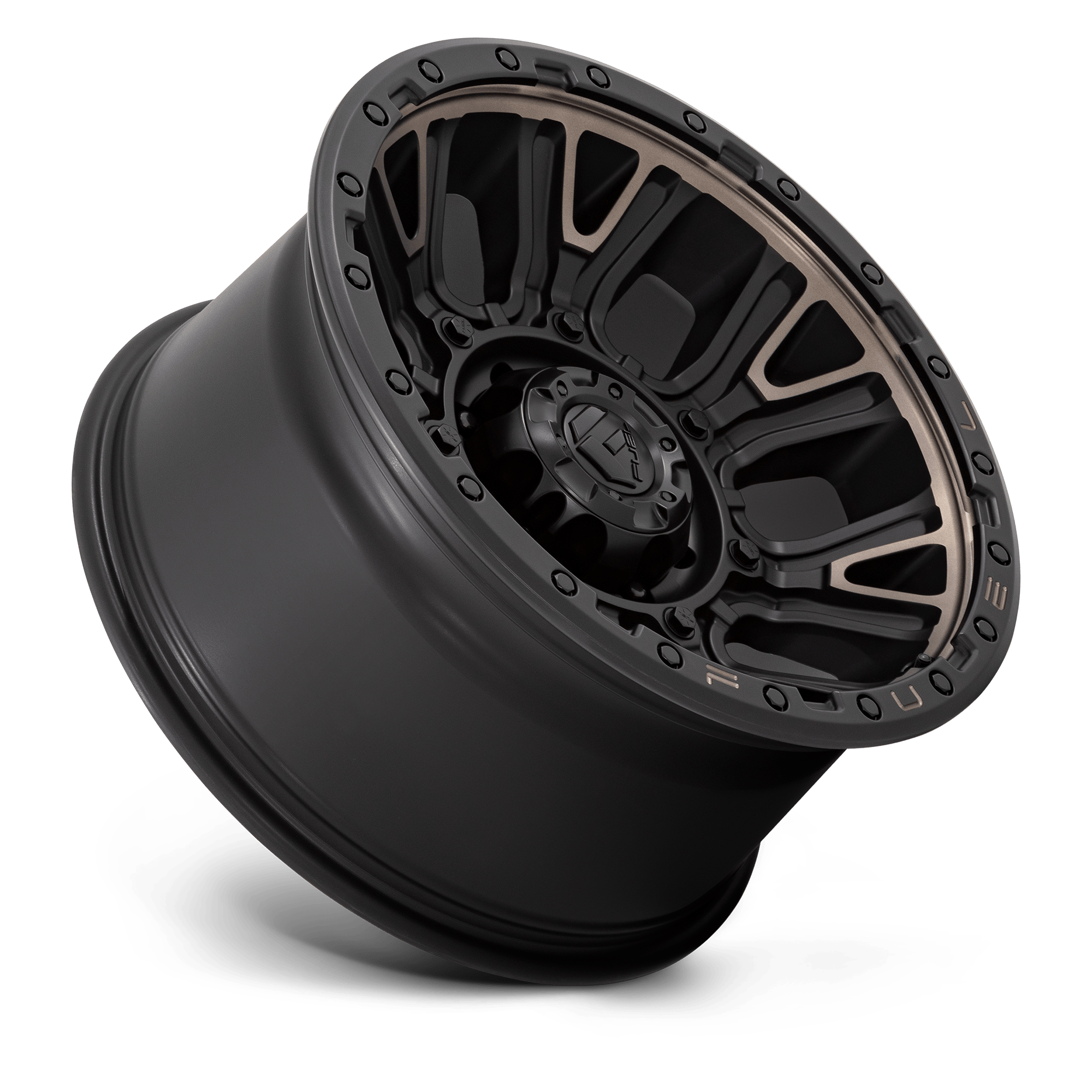 Fuel Wheels D824 Traction 17x9 Matte Black w/Double Dark Tint -12mm ET 71.5mm CB 5x127