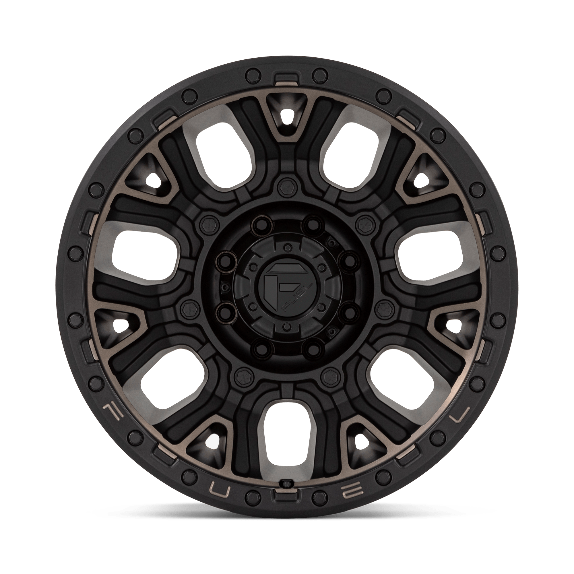 Fuel Wheels D824 Traction 17x9 Matte Black w/Double Dark Tint -12mm ET 71.5mm CB 5x127
