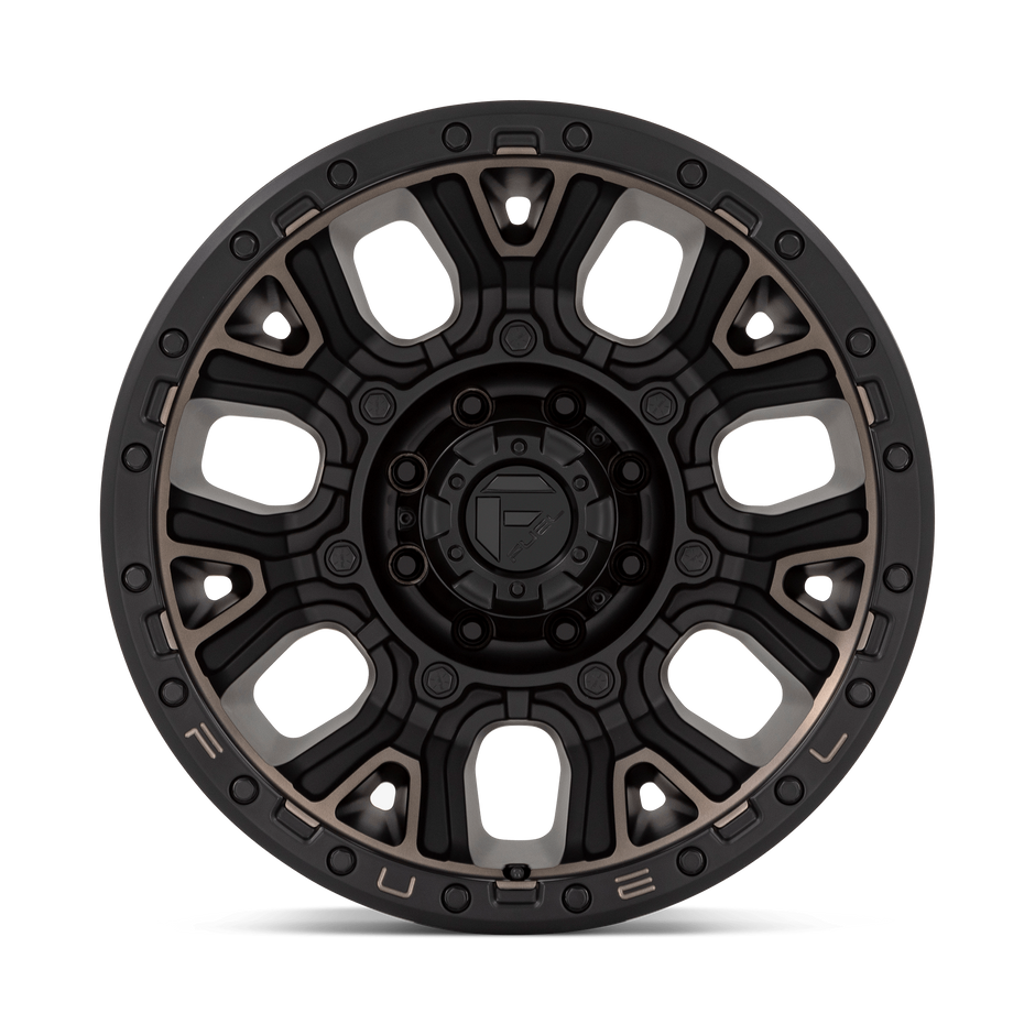 Fuel Wheels D824 Traction 17x9 Matte Black w/Double Dark Tint -12mm ET 71.5mm CB 5x127