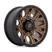 Fuel Wheels D826 Traction 17x9 Matte Bronze w/Black Ring -12mm ET 71.5mm CB 5x127