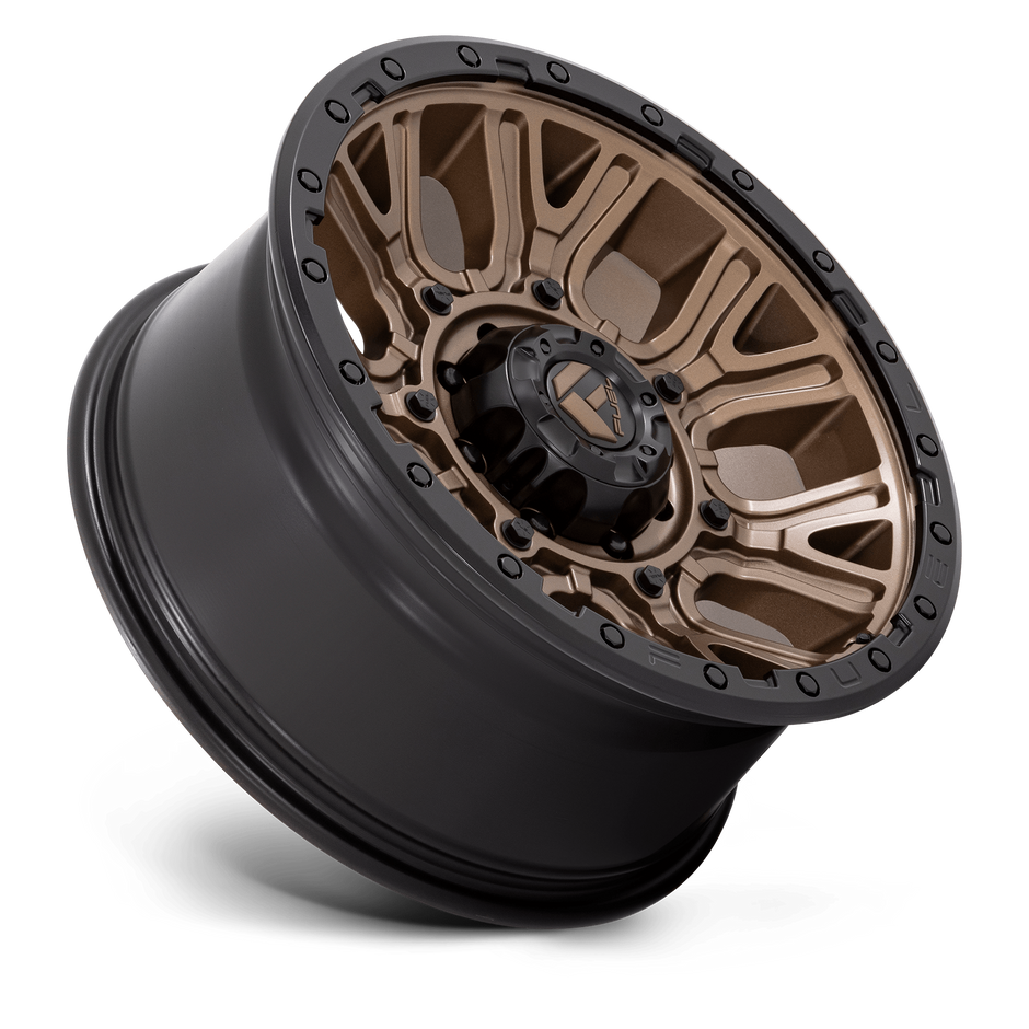 Fuel Wheels D826 Traction 17x9 Matte Bronze w/Black Ring -12mm ET 71.5mm CB 5x127