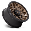 Fuel Wheels D826 Traction 17x9 Matte Bronze w/Black Ring -12mm ET 71.5mm CB 5x127