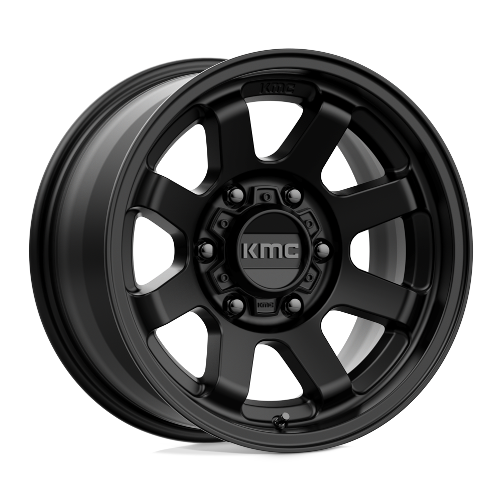 KMC Wheels KM723 Trail 17x8.5 Satin Black 0mm ET 87.1mm CB 6x135