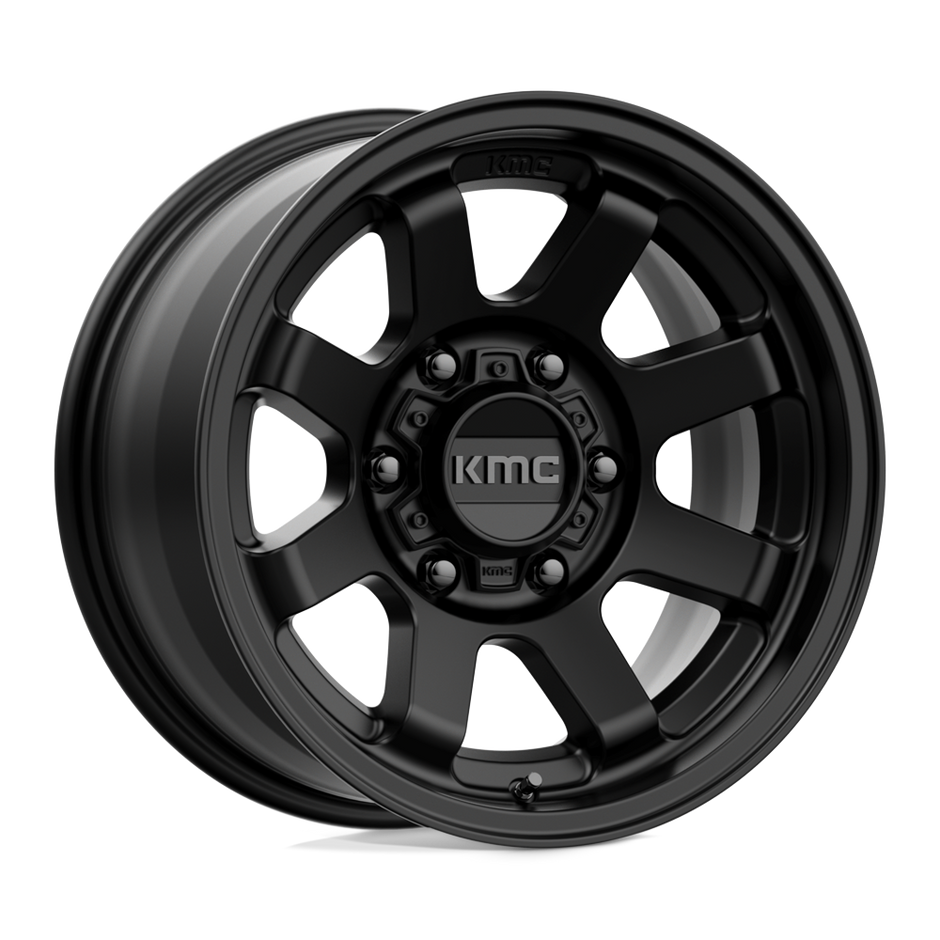 KMC Wheels KM723 Trail 17x8.5 Satin Black 0mm ET 87.1mm CB 6x135
