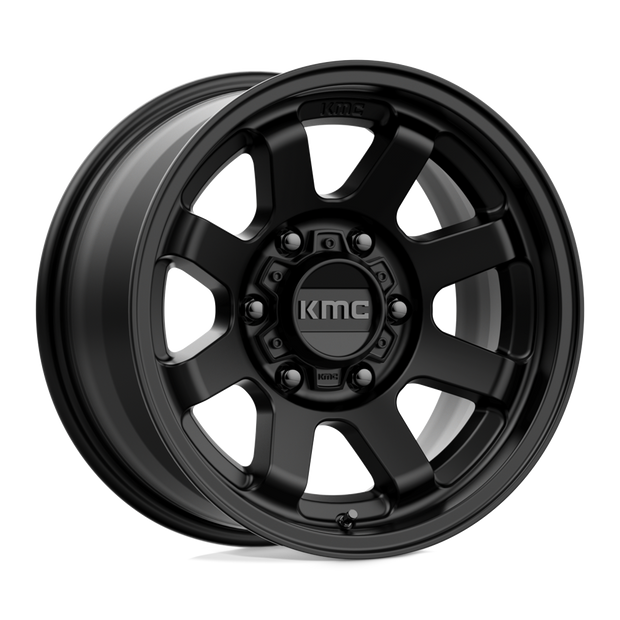 KMC Wheels KM723 Trail 17x8.5 Satin Black 0mm ET 87.1mm CB 6x135