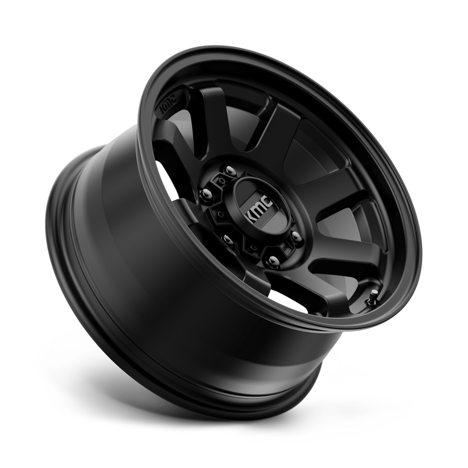 KMC Wheels KM723 Trail 17x8.5 Satin Black 0mm ET 87.1mm CB 6x135