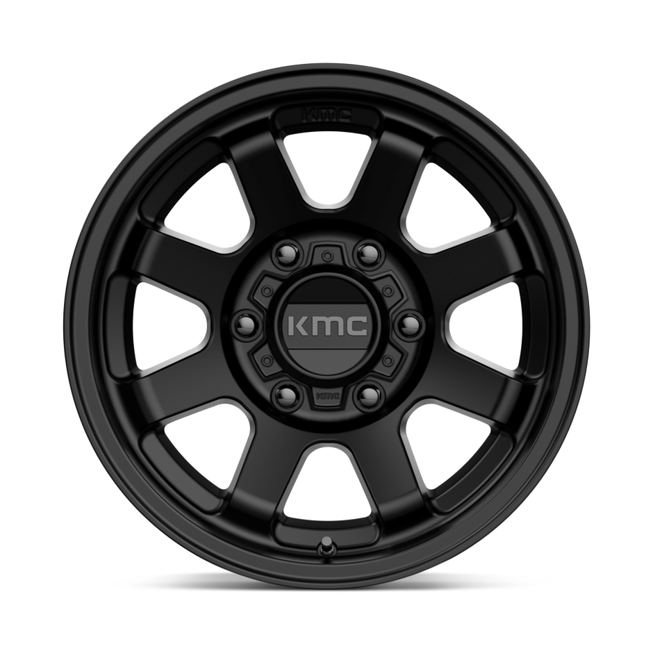 KMC Wheels KM723 Trail 17x8.5 Satin Black 0mm ET 87.1mm CB 6x135