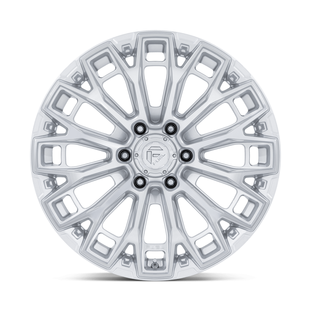 Fuel Wheels FC882 Trax 17x9 Gloss Silver w/Machined Face 1mm ET 87.1mm CB 6x135